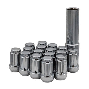 16/Pk 12mm 1.25 Tapered Lug Nuts Splined