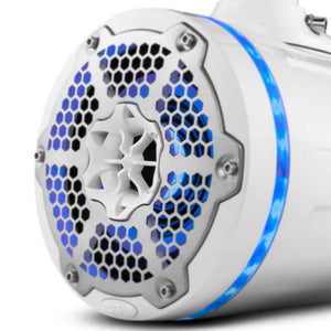 DS18 Tower Speakers 6.5in 1in Driver 150 Watts RMS w/ RGB LED Lights White