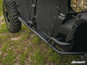 SuperATV Can-Am Defender MAX HD10 / HD9 / HD8 / HD7 Heavy-Duty Nerf Bars, mounted view