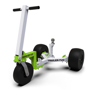 Trailer-Tug MONSTER-TUG towing device, shown in shadowed image, designed for heavy-duty vehicle towing applications.