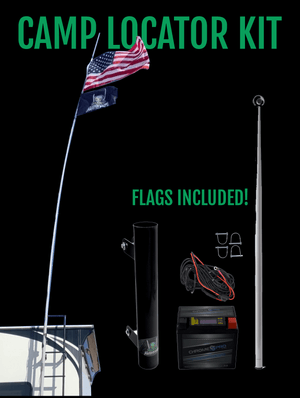 Camp Locator Kit – RV Ladder Mount & Telescoping Pole | Marshin Whips - Dunes 2 Dezert SXS