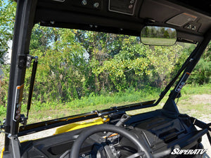SuperATV Defender flip windshield gas strut and latch detail