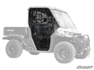 SuperATV Can-Am Defender Convertible Cab Enclosure Doors, front view