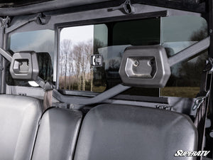 SuperATV Can-Am Defender sliding rear glass latch detail