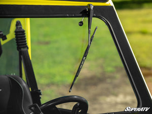 SuperATV Can-Am Defender glass windshield from the passenger side