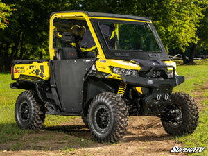 SuperATV Can-Am Defender glass windshield vent and frame detail