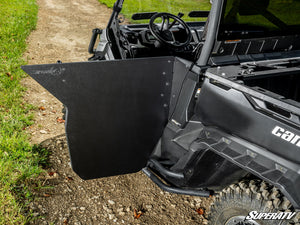 SuperATV Can-Am Defender HDPE Half Doors, mounted view
