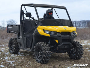 SuperATV Can-Am Defender half windshield from the side, showing low profile