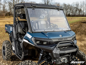 SuperATV Can-Am Defender HD11 flip windshield fully open