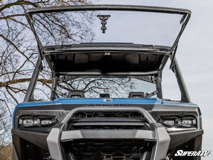 SuperATV Can-Am Defender HD11 flip windshield, side view