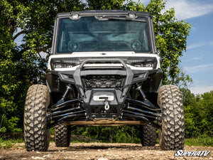 SuperATV Can-Am Defender HD11 4-inch long travel kit installed view