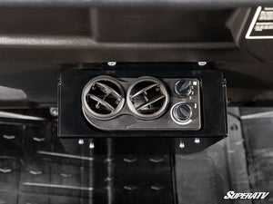SuperATV second-row heater with adjustable vents installed in a Can-Am Defender MAX HD10
