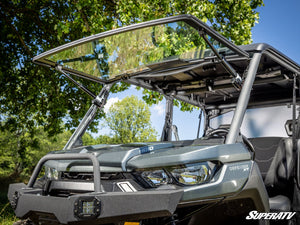 SuperATV Defender MaxDrive glass windshield with wiper