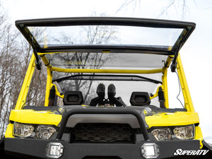 SuperATV Can-Am Defender MaxDrive windshield fully open