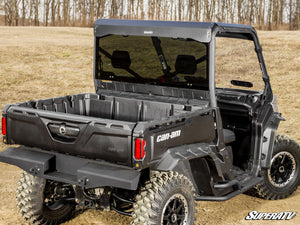 SuperATV Can-Am Defender rear glass windshield screen-printed border