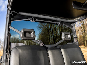 SuperATV Defender rear glass windshield edge detail