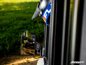 SuperATV Can-Am Defender mirror mount for OEM doors alternate angle