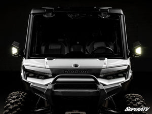 SuperATV Can-Am Defender mirror mount for OEM doors close-up