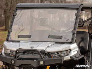 SuperATV Defender vented windshield edge and seal detail