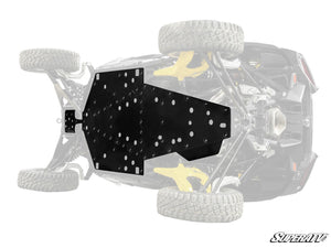 SuperATV Can-Am Maverick R / R MAX Full Skid Plate, front view