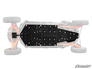 SuperATV Can-Am Maverick R / R MAX Full Skid Plate, mounted view
