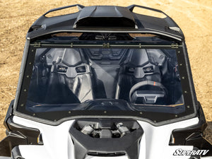 Can-Am Maverick R MaxDrive Power Flip Windshield - Dunes 2 Dezert SXS
