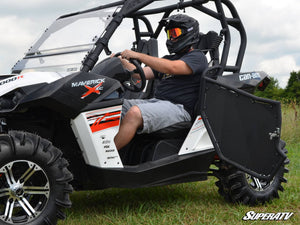SuperATV Can-Am Maverick Aluminum Doors, installed view