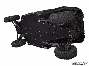 SuperATV Can-Am Maverick X3 / X3 MAX Full Skid Plate, angle view