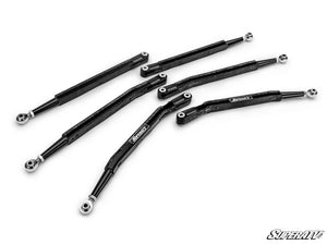 SuperATV high-clearance boxed radius rods for Can-Am Maverick X3 alternate angle