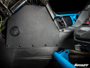 Can-Am Maverick X3 dash side panel with the SuperATV in-dash heater installed