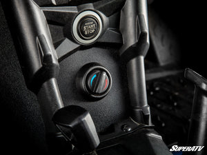 SuperATV heater vent installed in the Can-Am Maverick X3 center console