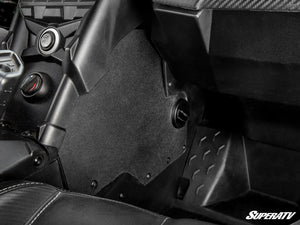 SuperATV in-dash heater vents installed in the lower dash of a Can-Am Maverick X3