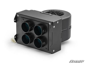 SuperATV in-dash heater core and blower with four vents for the Can-Am Maverick X3