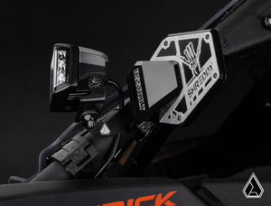 Assault Industries Side Mirror Light Mount Brackets, angle view