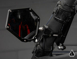 Assault Industries Side Mirror Light Mount Brackets, installed view