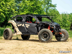 SuperATV Can-Am Maverick X3 MAX Primal Soft Cab Upper Doors, cab view