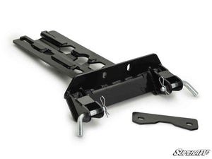 SuperATV Plow Pro snow plow mount installed for Can-Am Maverick X3