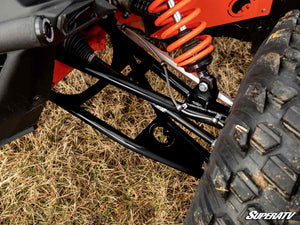 Can-Am Maverick X3 forward offset A-arms black, DOM steel tubing detail