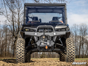 SuperATV Can-Am Defender HD11 / HD10 / HD9 / HD8 Winch-Ready Front Bumper, close-up view