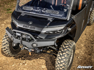 SuperATV Can-Am Defender HD11 / HD10 / HD9 / HD8 Winch-Ready Front Bumper, rear view