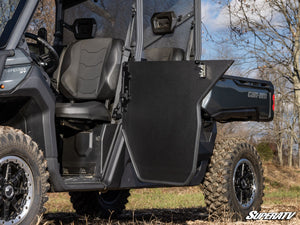 SuperATV Can-Am Defender MAX HDPE Half Doors, installed view