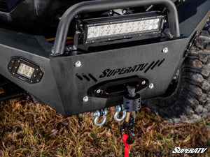 SuperATV Can-Am Defender Heavy Weight Winch-Ready Front Bumper, installed view