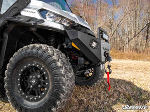 SuperATV Can-Am Defender Heavy Weight Winch-Ready Front Bumper, detail view