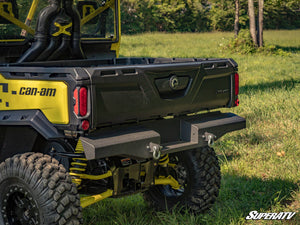 SuperATV Can-Am Defender HD10 / HD9 / HD8 Sheet Metal Rear Bumper, angle view