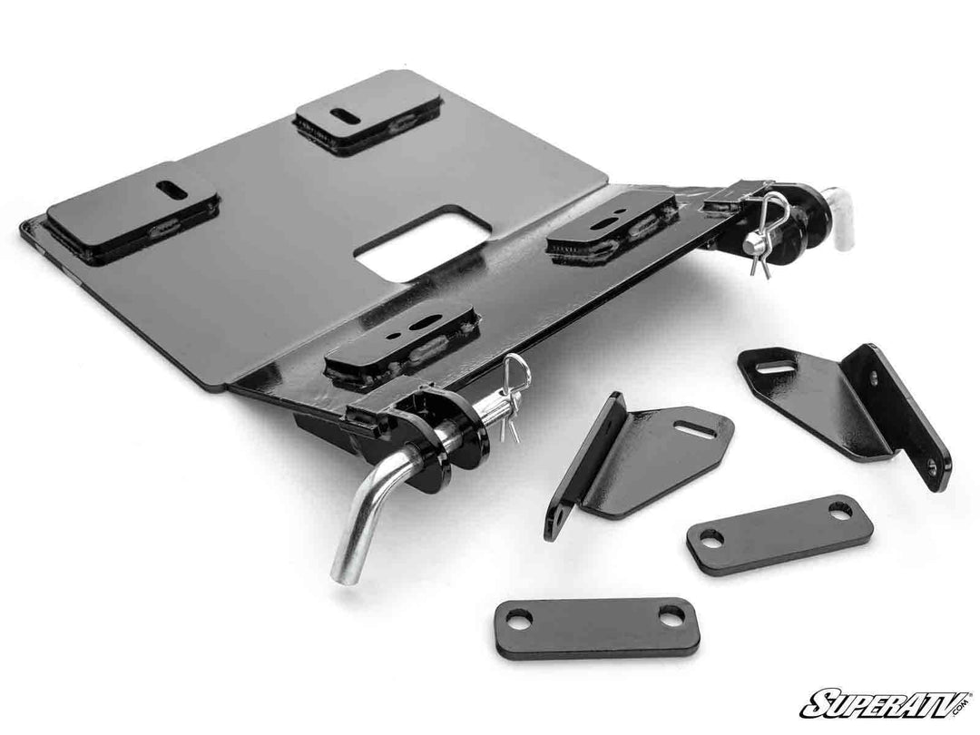 Super ATV Plow Pro 72 inch snow plow kit mounted on a Can-Am Defender HD10
