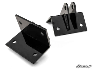 Super ATV Plow Pro snow plow blade angled on a Can-Am Defender HD9 UTV