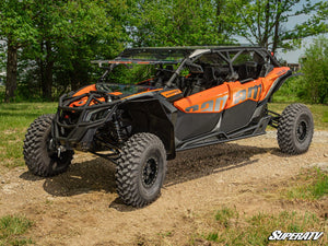 SuperATV Can-Am Maverick X3 MAX Heavy-Duty Nerf Bars, angle view
