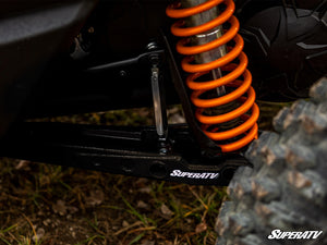 SuperATV 64 to 72 long travel kit for Can-Am Maverick X3 boxed A-arms