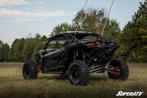 SuperATV Can-Am Maverick X3 Nerf Bars, mounted view