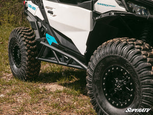 SuperATV Can-Am Maverick Trail Nerf Bars, installed view